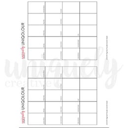 Uniquely Creative - UNIQOLOUR Pigment Powder Swatch Sheet
