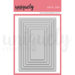 Uniquely Creative Dies - Scalloped Nesting Rectangle