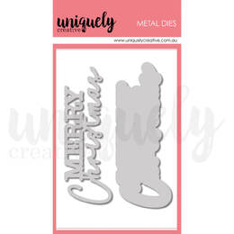 Uniquely Creative Dies - Merry Christmas Sentiment