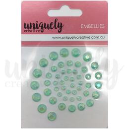 Uniquely Creative - Mint Rhinestones