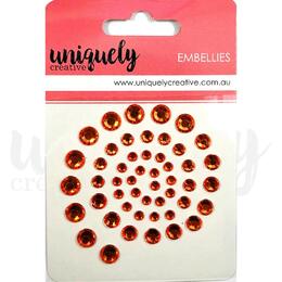 Uniquely Creative - Peach Rhinestones