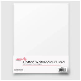 Uniquely Creative A4 Cotton Watercolour Card 350gsm (10 Sheets)