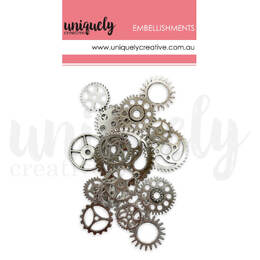 Uniquely Creative - Silver Metal Cogs