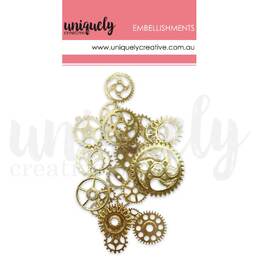 Uniquely Creative - Gold Metal Cogs 25/pk
