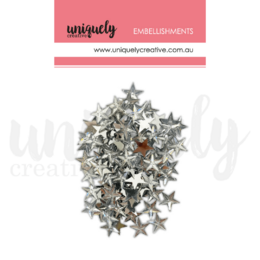 Uniquely Creative Embelishments - Silver Stars