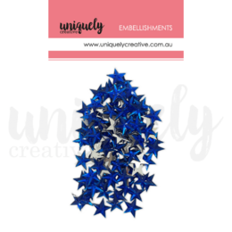 Uniquely Creative Embelishments - Navy Stars