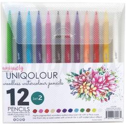Uniquely Creative - UNIQOLOUR Woodless Watercolour Pencils - Set 2