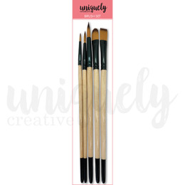 Uniquely Creative Uniqolour Brush Set 5/pk