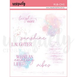 Uniquely Creative - Flowering Utopia Background Rub-Ons