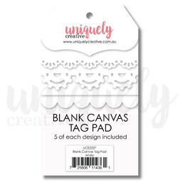 Uniquely Creative Blank Canvas Tag Pad - White