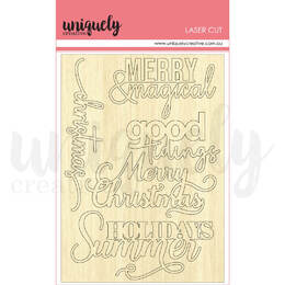 Uniquely Creative Wooden Laser Cut - Merry & Magical