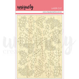 Uniquely Creative Wooden Laser Cut - Vintage Christmas