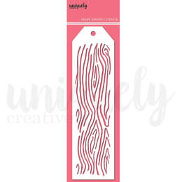 Uniquely Creative Mark Making Stencil - Woodgrain