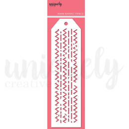 Uniquely Creative Mark Making Stencil - Abstract Stitching