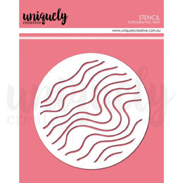 Uniquely Creative Stencil - Topographic View