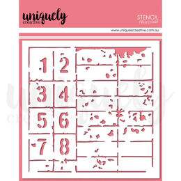 Uniquely Creative Stencil - Field Chart