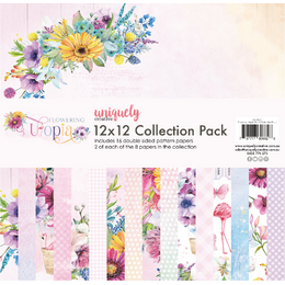 Uniquely Creative - Flowering Utopia 12 x 12 Cardstock Collection Pack