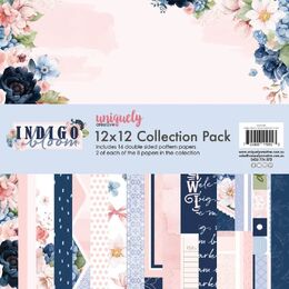 Uniquely Creative Collection Pack 12x12 - Indigo Bloom