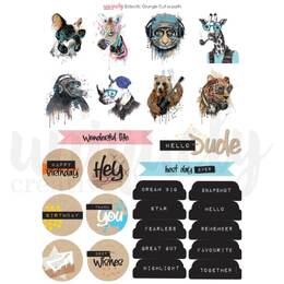 Uniquely Creative - Eclectic Grunge Cut-a-Part Sheet