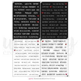 Uniquely Creative - Essential Scrapbooking Sentiments Mini Cut-a-part Sheet