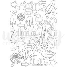 Uniquely Creative - Choose Your Own Adventure Cut-A-Part Sheet Watercolour