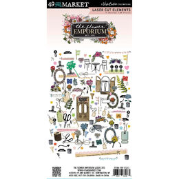 49 And Market Laser Cut Outs - Elements, The Flower Emporium