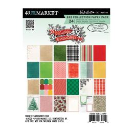 49 And Market Paper Pack 6"X8" - Mistletoe And Memories