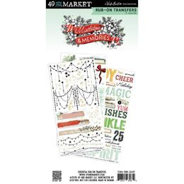 49 And Market Rub-On Transfer Set - Essential, Mistletoe And Memories