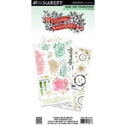49 And Market Rub-On Transfer Set - Blendable, Mistletoe And Memories