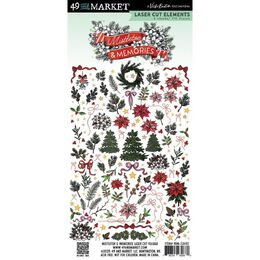 49 And Market Laser Cut Outs - Foliage, Mistletoe And Memories