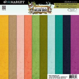 49 And Market Staples Pack 12"X12" - Curiosities In Willow Grove