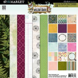 49 And Market Paper Pad 12"X12" - Curiosities In Willow Grove