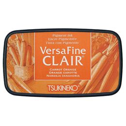 Tsukineko VersaFine Clair Pigment Inkpad - Carrot Orange VF-CLA-606