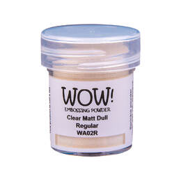 Wow! Embossing Powder Regular 15ml - Clear Matt Dull