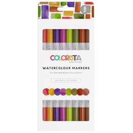 Spectrum Noir Colorista Watercolour Marker 8/Pkg - Botanic Accents