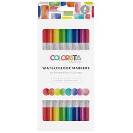 Spectrum Noir Colorista Watercolour Marker 8/Pkg - Vibrant Essentials
