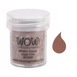 Wow! Embossing Powder Super Fine - Metallic Copper 15ml.