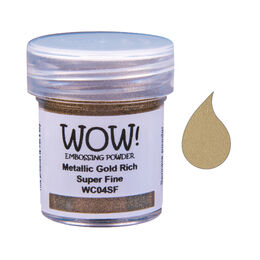 WOW! Embossing Powder Superfine 15ml - Metallic Gold Rich