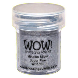 Wow! Embossing Powder Superfine 15ml - Metallic Silver