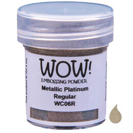 Wow! Embossing Powder Regular 15ml - Metallic Platinum