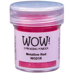 Wow! Embossing Powder 15ml - Metalline Red