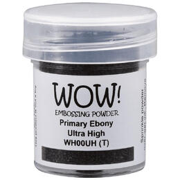 Wow! Embossing Powder Regular 15ml - Ebony (Ultra High)