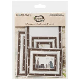 49 And Market Chipboard Set - Map Frames, Wherever