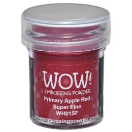 WOW! Embossing Powder Super Fine 15ml - Primary Apple Red