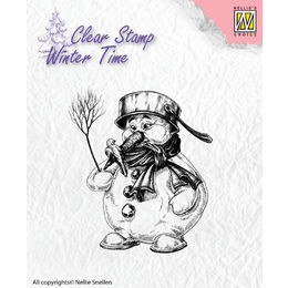 Nellie Snellen Clear Stamps Winter Time - Snowman WT001
