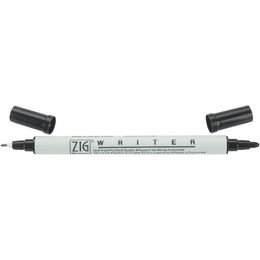 Zig Writer Pen - Pure Black Dual Tip 0.5 mm & 1.2 mm Tip