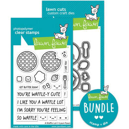 Lawn Fawn - A Waffle Lot (stamp+die bundle)