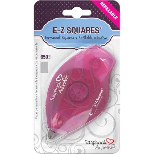 Scrapbook Adhesives E-Z Squares Refillable Dispenser 650/Pkg - Permanent