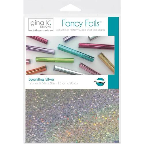 Gina K Designs Fancy Foil 6"X8" 12/Pkg - Sparkling Silver
