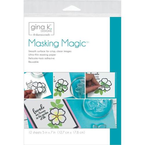 Gina K Designs Masking Magic Sheets (5”X7”) 12/Pkg